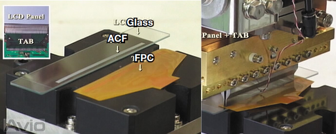 ACF（玻璃板和FPC）热压接